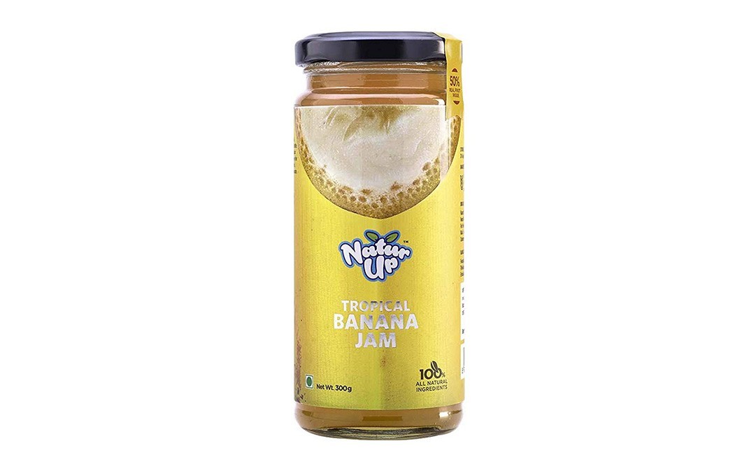 NaturUp Tropical Banana Jam    Glass Jar  300 grams